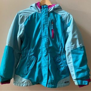 Lands End Girls Winter Coat Size L (14) EUC Waterproof Insulated Jacket